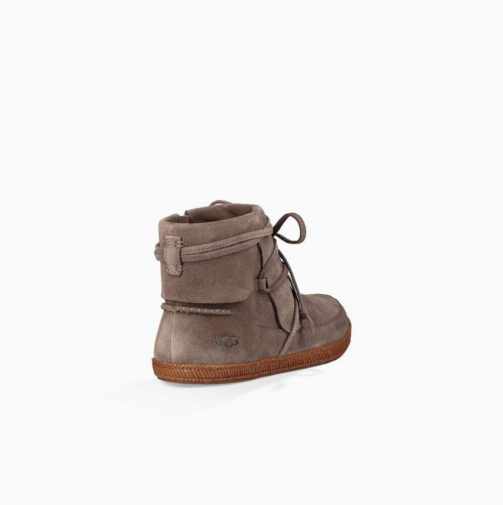 UGG Reid Moc Schnürstiefel Damen Braun Schweiz | M4LSDJPP