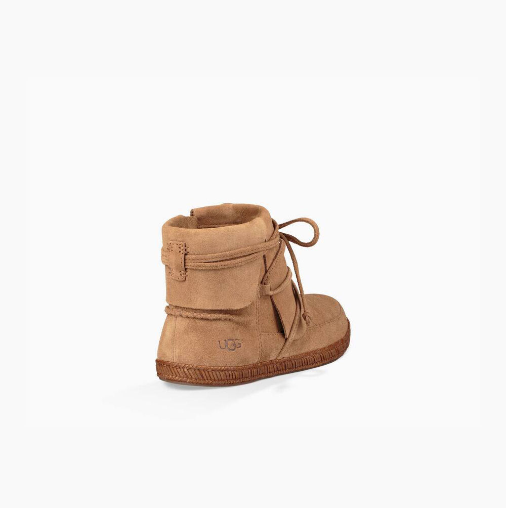 UGG Reid Moc Schnürstiefel Damen Braun Schweiz | ZXWR9Y2X