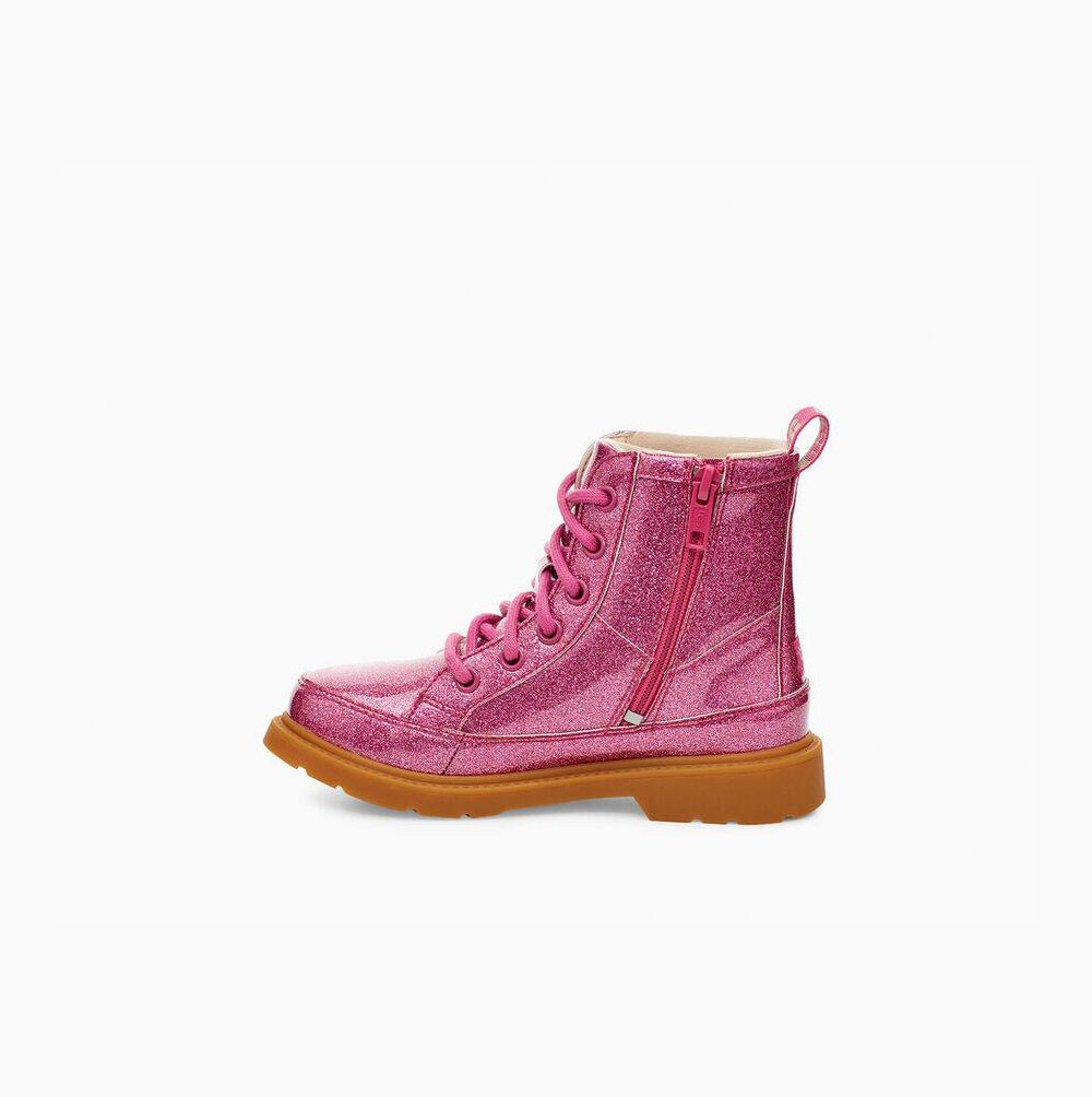 UGG Robley Glitter Regenstiefel Kinder Rosa Schweiz | U9YF5O0V