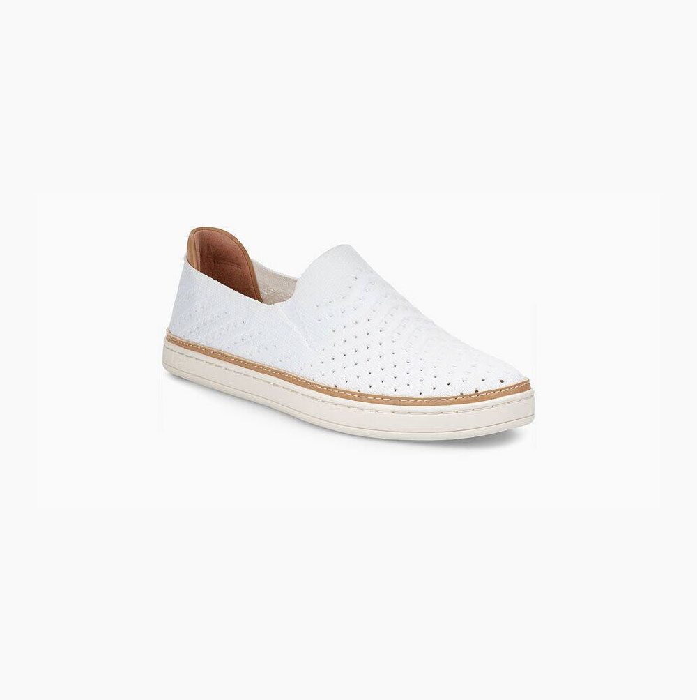 UGG Sammy Chevron Slip-on-sneakers Damen Weiß Schweiz | BKYT06Z3