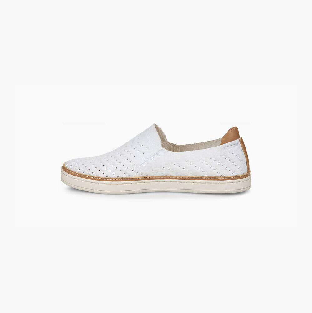 UGG Sammy Chevron Slip-on-sneakers Damen Weiß Schweiz | BKYT06Z3