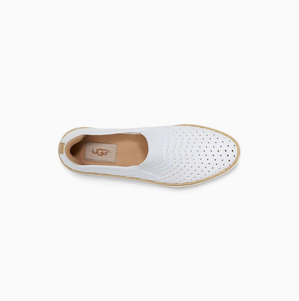 UGG Sammy Chevron Slip-on-sneakers Damen Weiß Schweiz | BKYT06Z3