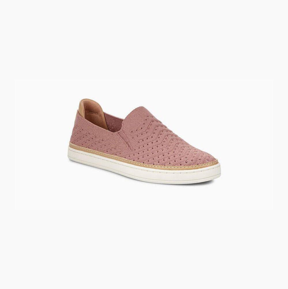 UGG Sammy Metallic Chevron Slip-on-sneakers Damen Rosa Schweiz | 9ERHFHXC