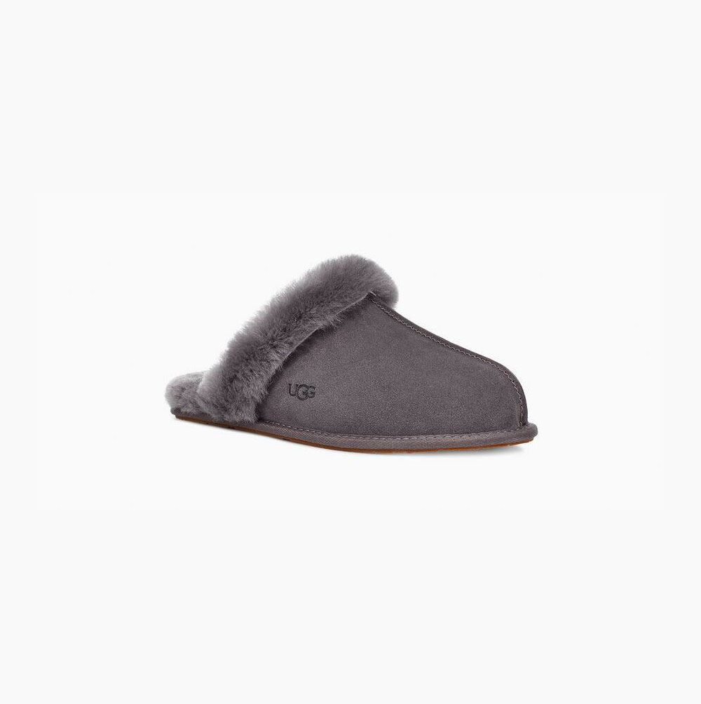 UGG Scuffette II Hausschuhe Damen Tiefesgrau Schweiz | WFP1RX1J