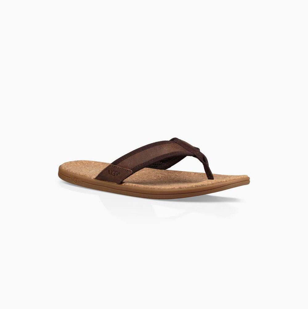 UGG Seaside Flip Flip Flops Herren Braun Schweiz | 88Q9T6N6