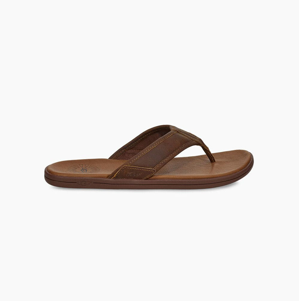 UGG Seaside Flip Flop Flip Flops Herren Braun Schweiz | EO4043H4