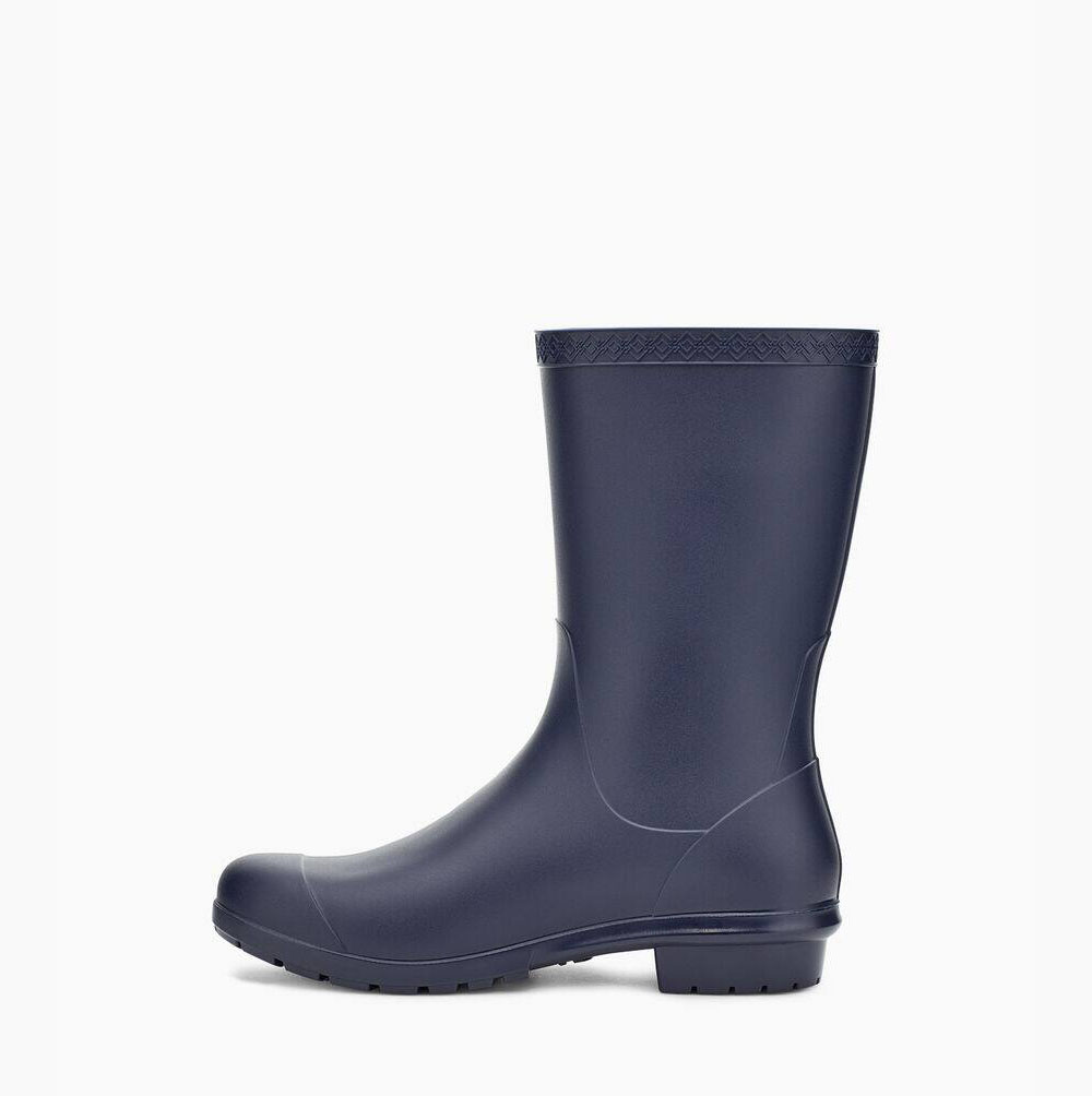 UGG Sienna Matte Rain Regenstiefel Damen Navy Schweiz | 5SLJXC3Z