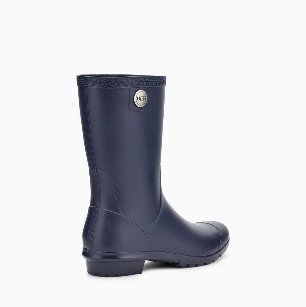 UGG Sienna Matte Rain Regenstiefel Damen Navy Schweiz | 5SLJXC3Z