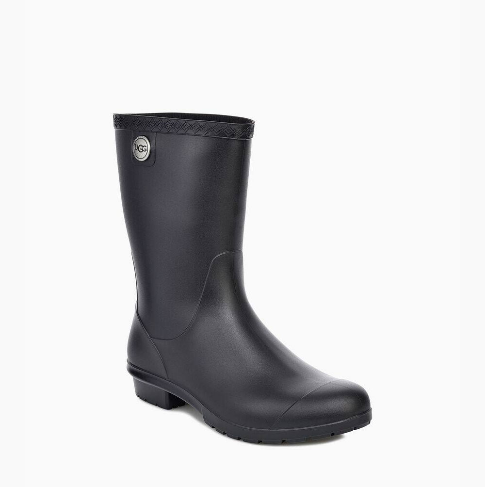 UGG Sienna Matte Rain Regenstiefel Damen Schwarz Schweiz | MSOTSMPC