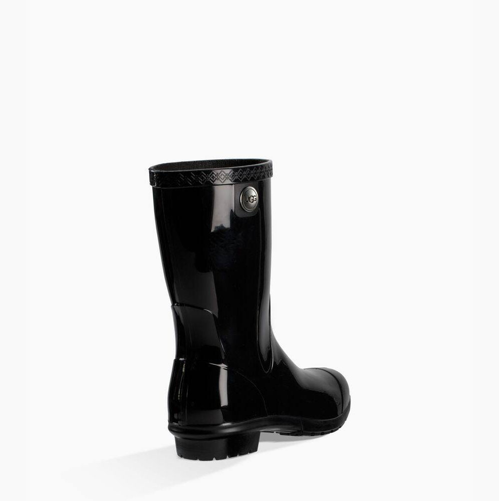 UGG Sienna Rain Regenstiefel Damen Schwarz Schweiz | VHFF0LMS