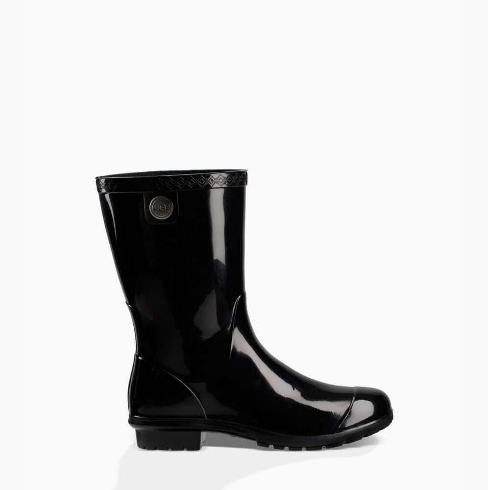 UGG Sienna Rain Regenstiefel Damen Schwarz Schweiz | VHFF0LMS