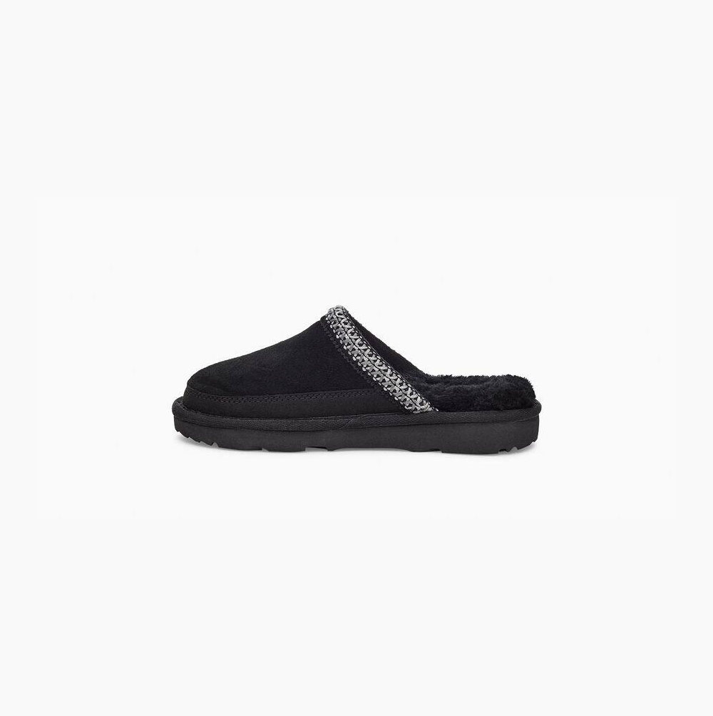 UGG Tasman II Slip-on Hausschuhe Kinder Schwarz Schweiz | DHIKDDI2