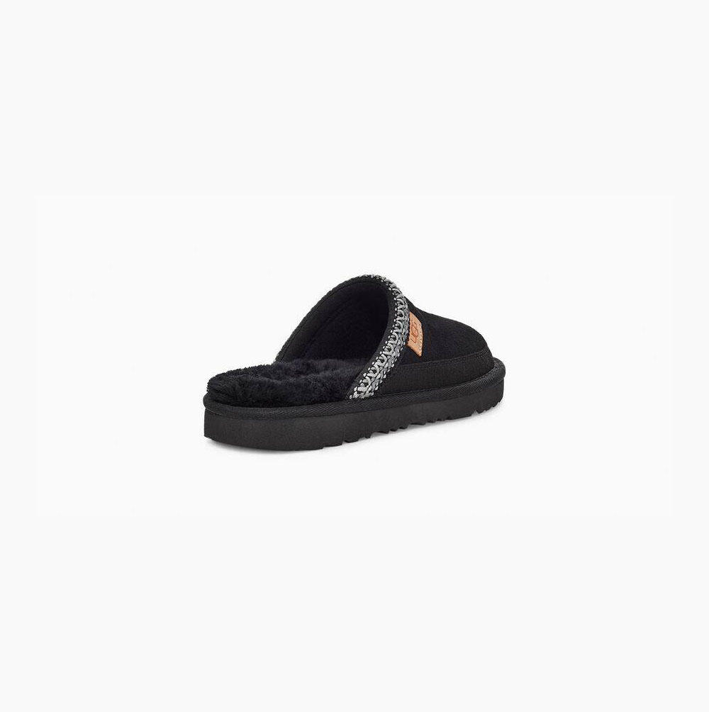 UGG Tasman II Slip-on Hausschuhe Kinder Schwarz Schweiz | DHIKDDI2