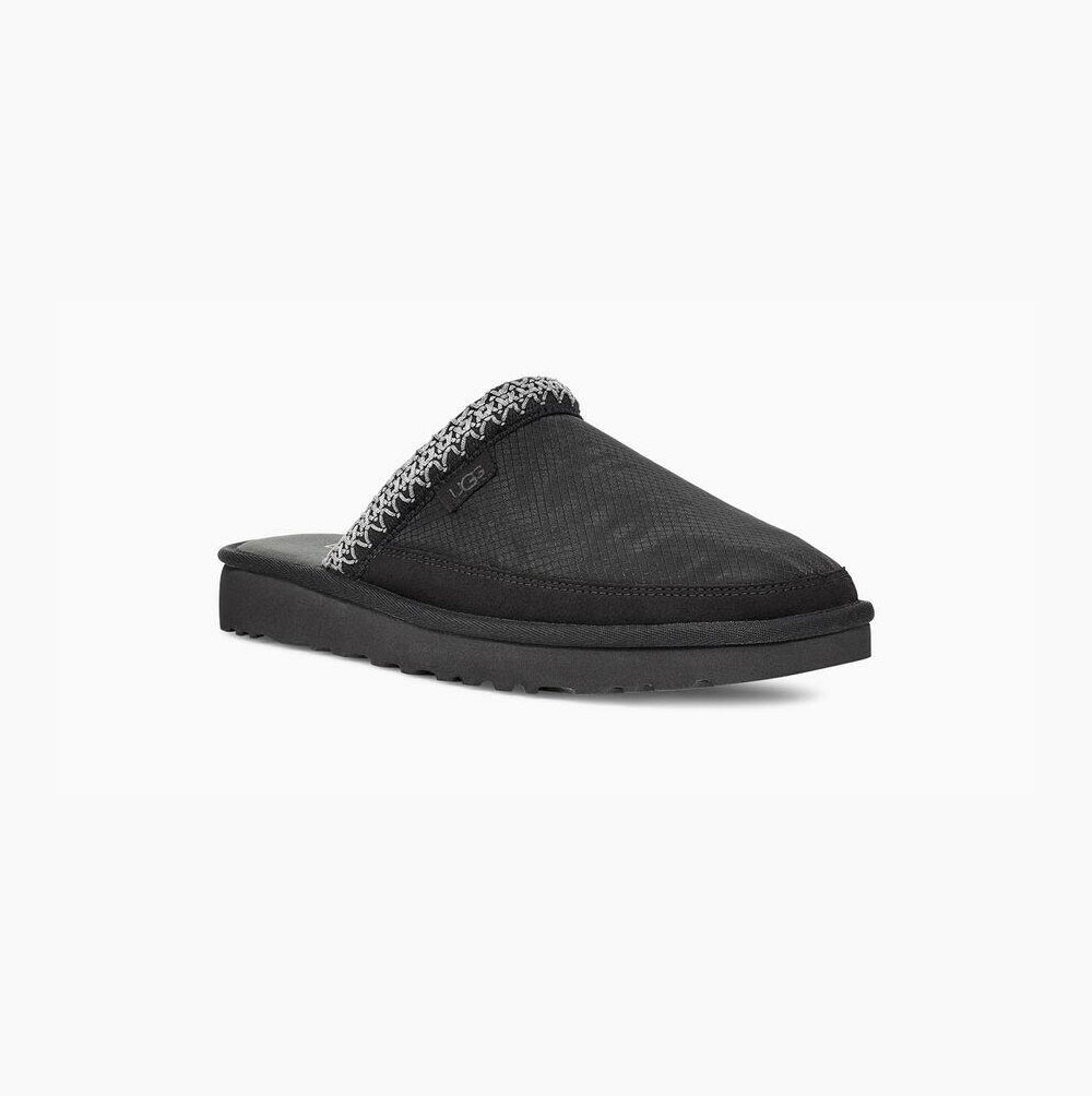 UGG Tasman Slip-On ULD Mono Hausschuhe Herren Schwarz Schweiz | IYNUZJ0P