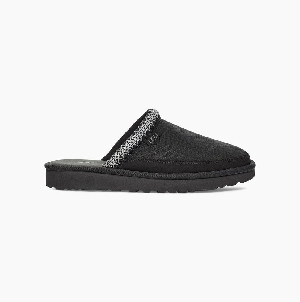 UGG Tasman Slip-On ULD Mono Hausschuhe Herren Schwarz Schweiz | IYNUZJ0P