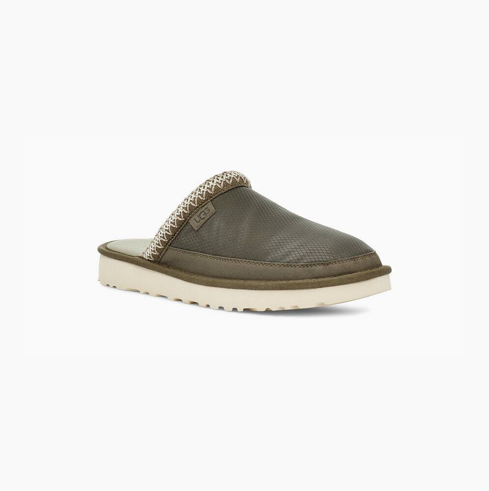 UGG Tasman Slip-On ULD Mono Hausschuhe Herren Grün Schweiz | XFLJDHW2