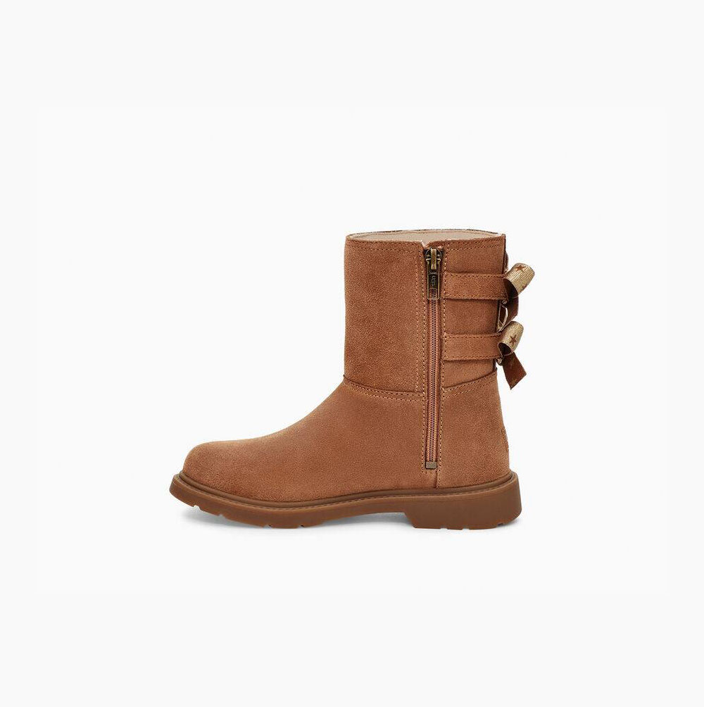 UGG Tillee Bow Boots Kinder Braun Schweiz | 147ZXCKV