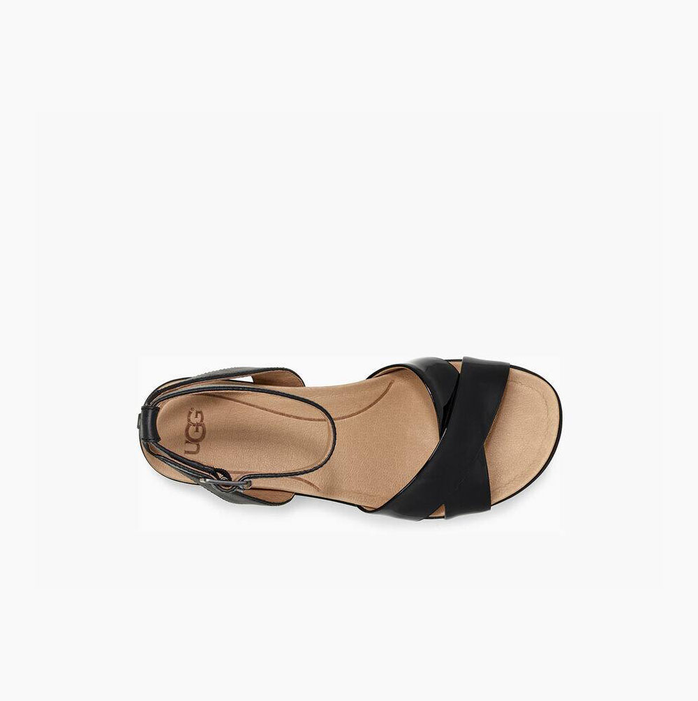 UGG Tipton Plateau Sandalen Damen Schwarz Schweiz | WHYRBWWS