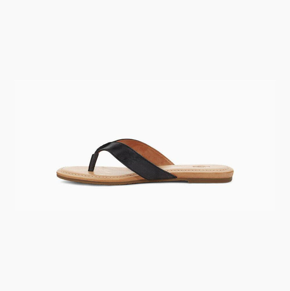 UGG Tuolumne Flip Flops Damen Schwarz Schweiz | 33YJSD0W