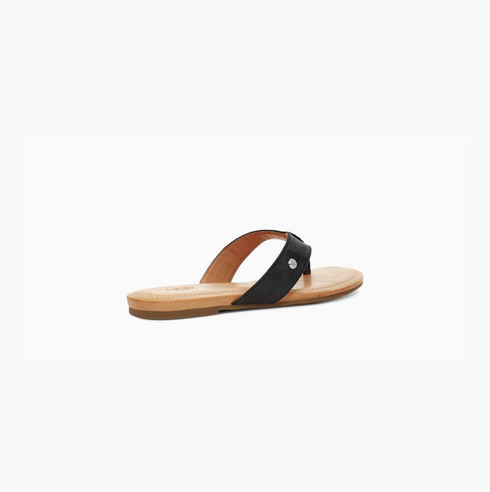 UGG Tuolumne Flip Flops Damen Schwarz Schweiz | 33YJSD0W