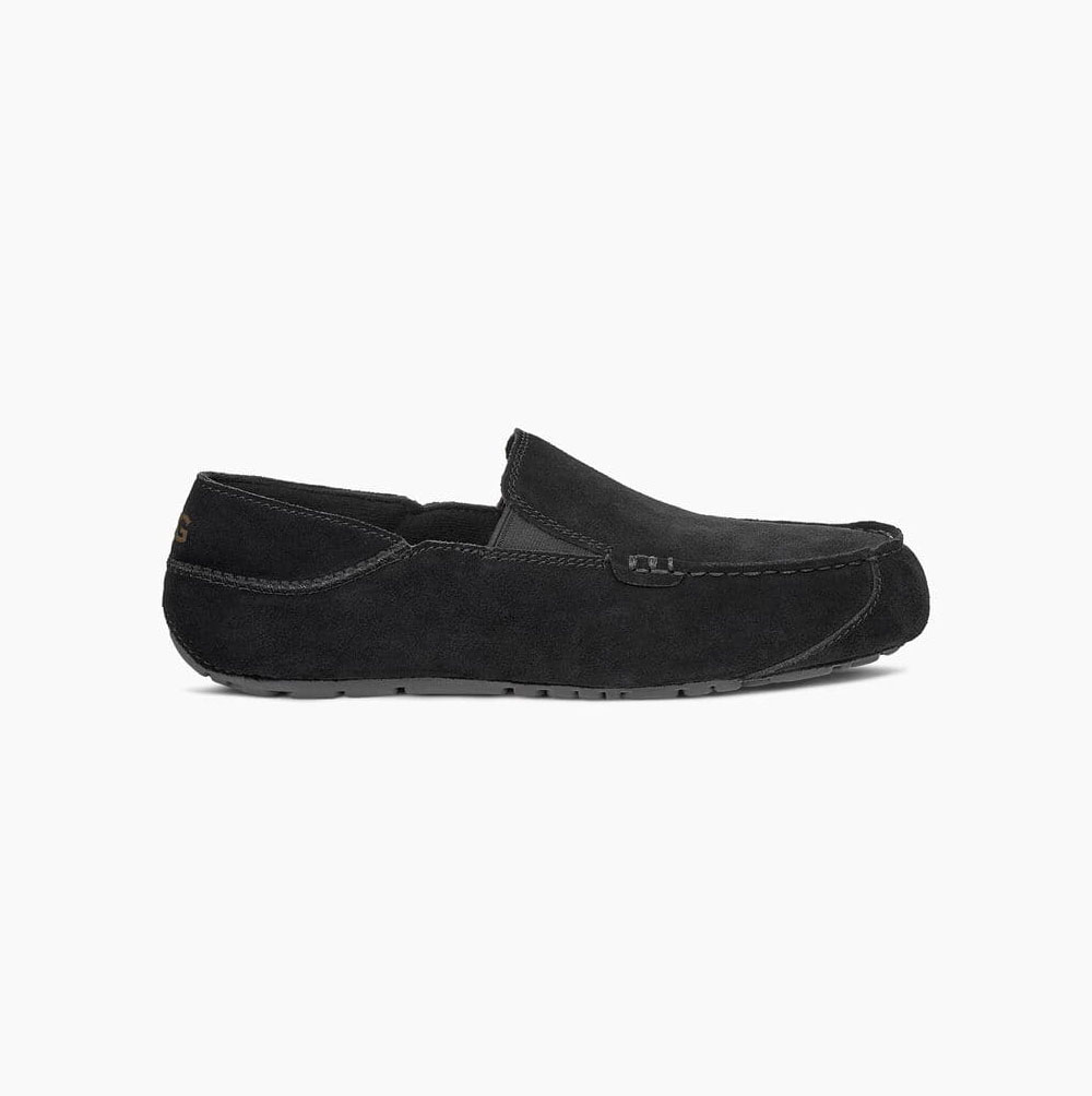 UGG Upshaw Loafers Herren Schwarz Schweiz | BQULMUXK