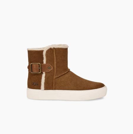 UGG Aika Plateau Stiefel Damen Braun Schweiz | CMFJ6CZS