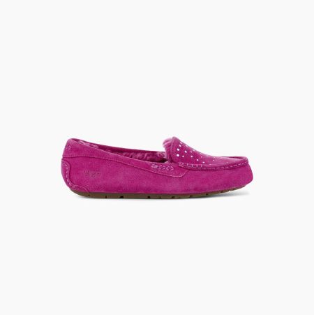 UGG Ansley Studded Loafers Damen Fuchsie Schweiz | L5KGU9S1