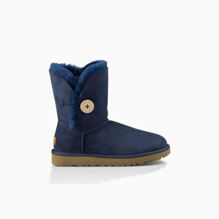 UGG Bailey Button II Button Boots Damen Navy Schweiz | RGQ45IRI