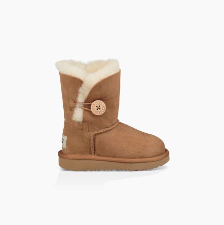 UGG Bailey Button II Button Boots Kinder Braun Schweiz | 9MIOIN5H