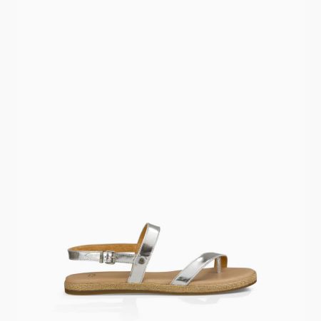 UGG Brylee Metallic Sandalen Damen Beige Schweiz | SZRQOIN1