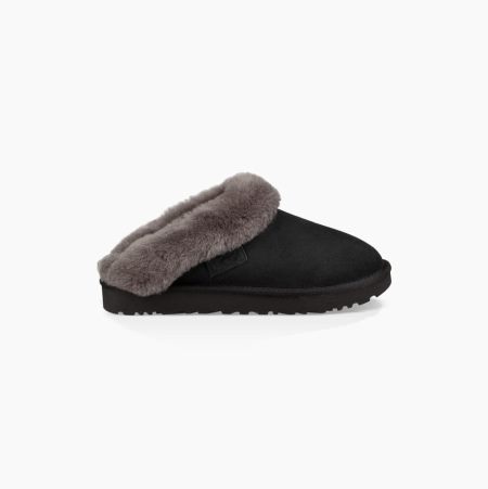 UGG Cluggette Hausschuhe Damen Schwarz Schweiz | CJZXO1XE