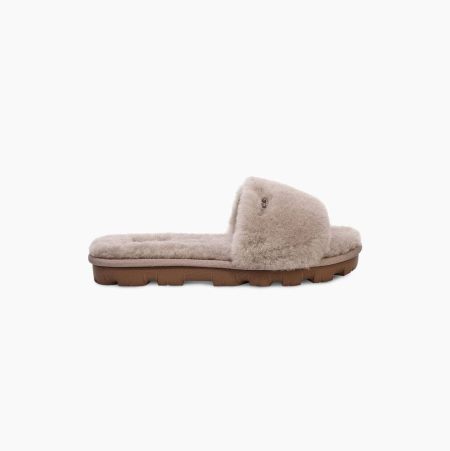 UGG Cozette Badelatschen Hausschuhe Damen Grau Schweiz | XVAQ5OSI