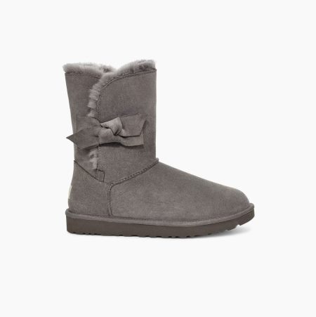 UGG Daelynn Bow Bow Boots Damen Tiefesgrau Schweiz | FBPFWCQ4