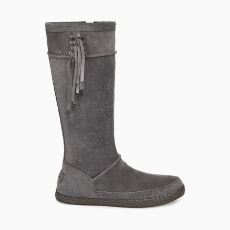 UGG Emerie Hohe Knee High Boots Damen Tiefesgrau Schweiz | 53UTECHO