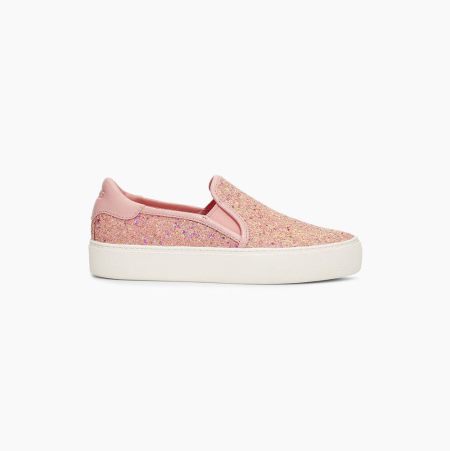 UGG Jass Chunky Glitter Slip-on-sneakers Damen Rosa Schweiz | LSLT4SM4