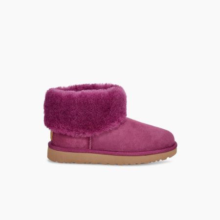 UGG Klassische Mini Fluff Classic Boots Damen Helllila Schweiz | VE4822D8