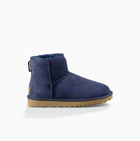 UGG Klassische Mini II Classic Boots Damen Navy Schweiz | S5Q7OT9J