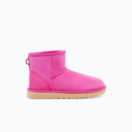 UGG Klassische Mini II Classic Boots Damen Rosa Schweiz | WKA1F5N7