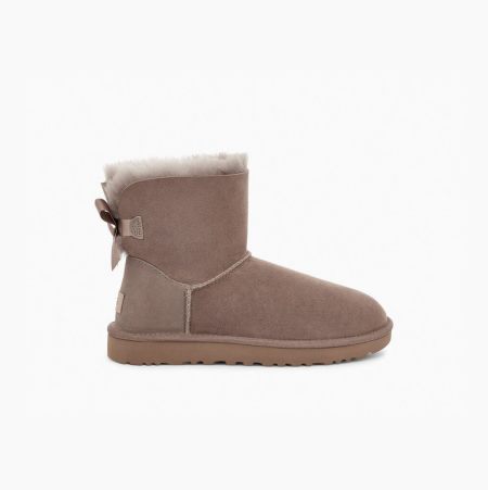 UGG Mini Bailey Bow II Bow Boots Damen Khaki Schweiz | TW0ASUFU