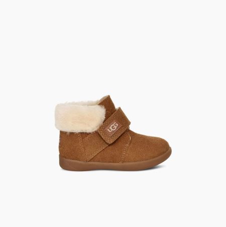 UGG Nolen Fur Boots Kinder Braun Schweiz | 54QQYD3E