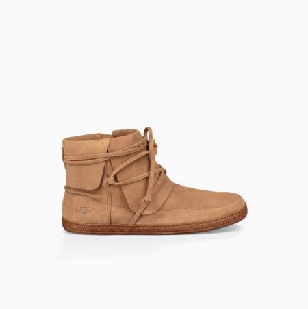 UGG Reid Moc Schnürstiefel Damen Braun Schweiz | ZXWR9Y2X