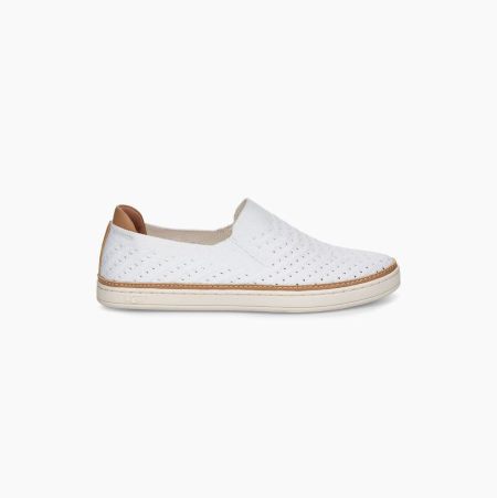 UGG Sammy Chevron Slip-on-sneakers Damen Weiß Schweiz | BKYT06Z3