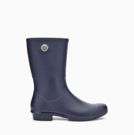 UGG Sienna Matte Rain Regenstiefel Damen Navy Schweiz | 5SLJXC3Z